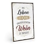 Holzplatte 10 mm, dicker als ein Metallschild oder Blechschild, benötigt keinen Rahmen wie ein Poster