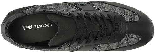 Lacoste Men's 45CMA0013 Sneaker, BLK/Gry, 7 | Image 4