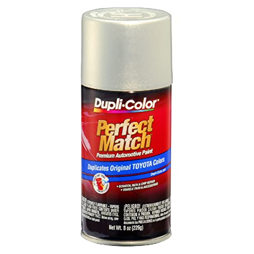 Dupli-Color EBTY16087 Perfect Match Automotive Spray Paint – Toyota Silver Opal Metallic, 1C4 – 8 oz. Aerosol Can