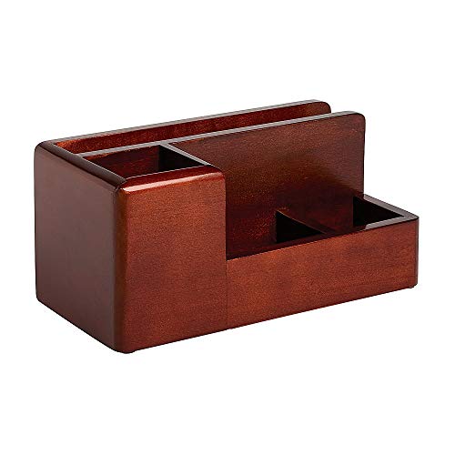 Rolodex 1734648 An Elegant Warm Metropolitan Look. Desk Organizer, Mahogany #TOP16