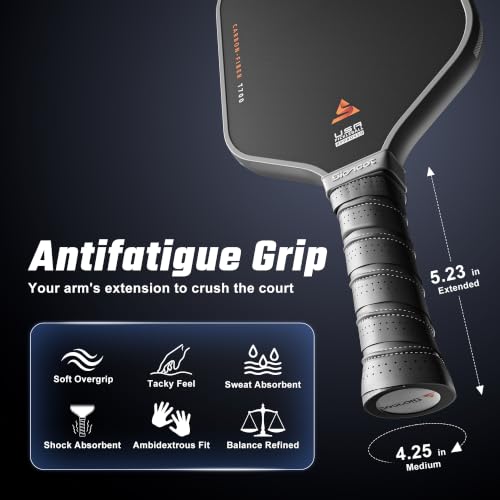 Image of Thermoformed MAX Carbon Fiber T700 Pickleball Paddles - Professional Grade