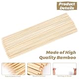 ANTETOK Bambusowe patyki 30 cm długości 100 sztuk, patyki do grilla na marshmallow, grill, przekąski, owoce, kiełbasy i burgery