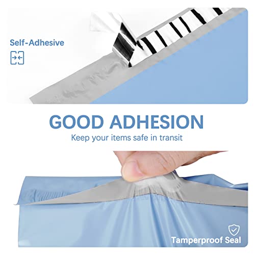 Image of Metronic Poly Mailers 24x24 50PC, Extra Large Shipping Bags Mailing Envelopes with Strong Adhesive, 2.5Mil Thick Mailers Poly Bags for Shipping, Mailing Bag Packaging Bag for Small Business, Haze Blue