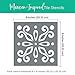 I Like That Lamp Pack of 4 Tile Stencil Set (8 x 8 inches), Mexican Pattern, Reusable Stencils for Painting Floors/Walls/Furniture, Fits 8” x 8” Tiles, DIY Talavera Mosaic Home Decor, Made in USA