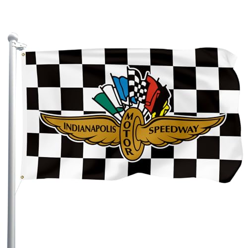 35 FT Indianapolis Motor Speedway Flag Black White Checkered Flags Race Car Party Banner Decoration Outdoor Garden Yard Sign