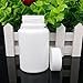 GDGY 20PCS 100ML 3.4oz White Plastic Empty Portable Solid Powder Medicine Bottles Pill Tablet Holder Storage Case Container Box (20pcs 100ml Big Mouth, 3.38)