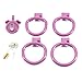 ZeeKoug Gaglia di Protezione Sportiva di novità, 4 Dimensioni di Accessori per Anelli, Tempo Libero E Strumenti Divertenti per Interni, Regalo per Coppia (Negativo Viola) immagine
