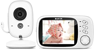 Babyphone mit Kamera, BOIFUN Smart Babyfon, Video Überwachung mit 3.2" Digital LCD Bildschirm Wireless, VOX, Nachtsicht...