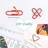 Hongtellor Coloured Paper Clips,100 PCS Paper Clips,Coloured Metal Paper Clip,Paper Clip Clamps Document with Box for Office School Stationery Document (28mm) - Image 7