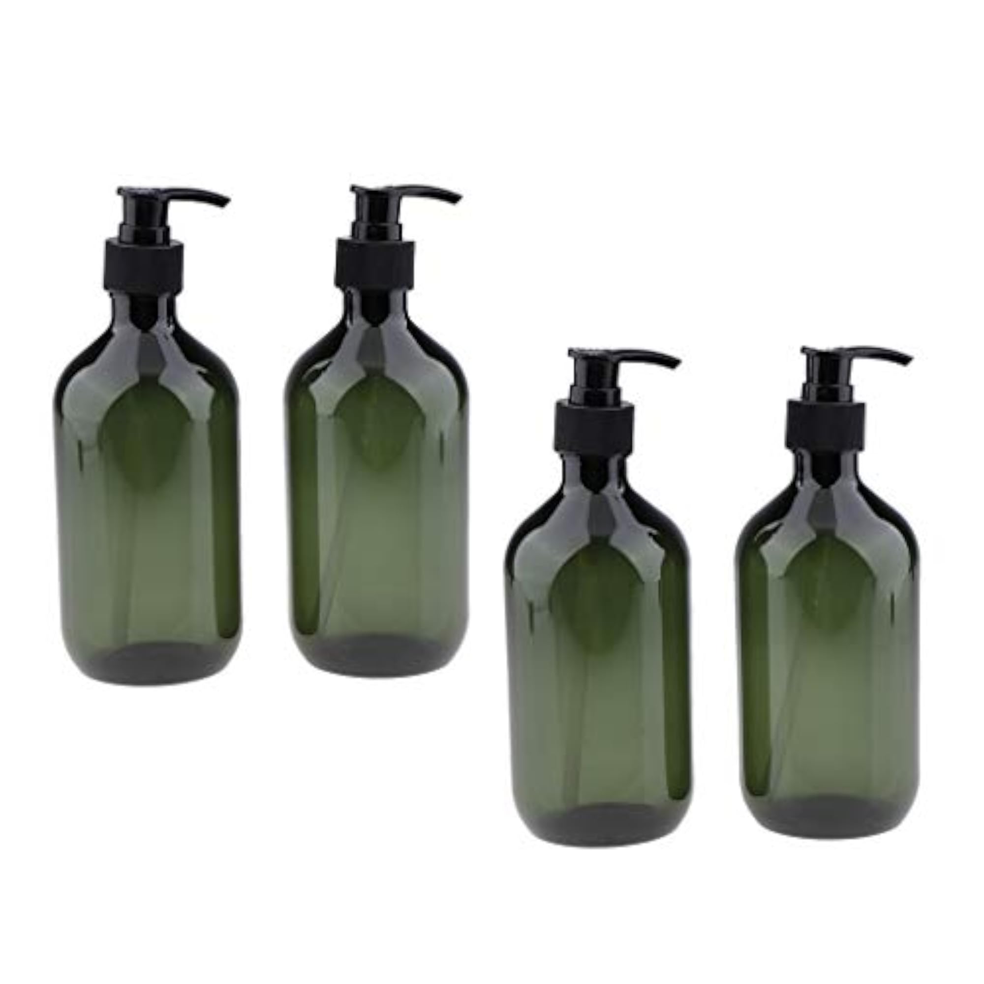 4Pcs Empty PET Shampoo Conditioner Pump Bottles