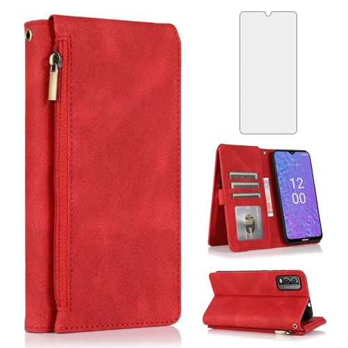 Coque Nokia C210 Asuwish rouge pour sécuriser vos déplacements