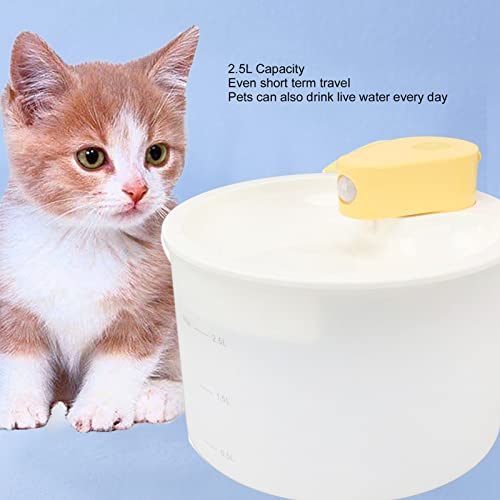 Fuente de agua silenciosa para gatos recargable 2.5 L miniatura 4