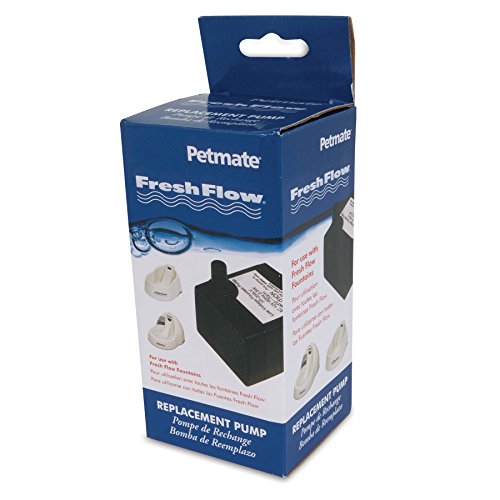Petmate Fresh Flow Deluxe Replacement Pump 120V - Easy Install - AC Adapter and Cord Included (29027),Black by Petmate - Used condition - US$16.19