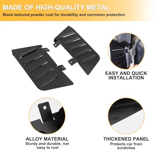 Image of Front Mud Flaps Splash Guards Compatible with Toyot@ FJ Cruiser 2007-2021 Accessories, Aluminum Alloy Heavy Duty Splash Guards Pro Mud Flaps Fenders 2PCS