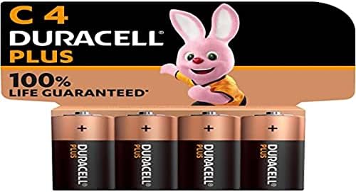 Duracell Plus C Batteries LR14 4 Pack Duracell Batteries C for Everyday Devices