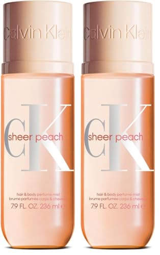 Image of Calvin Klein Sheer Peach Unisex Hair & Body Perfume Mist 236ml (Pack of 2)