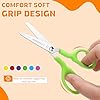 BURVAGY 120Pack 5" Small School Student Blunt Craft Kids Scissors, Sharp Stainless Steel Blades Safety Comfort Grip Scissors for Kids Children Cutting Paper, 5Inch #3