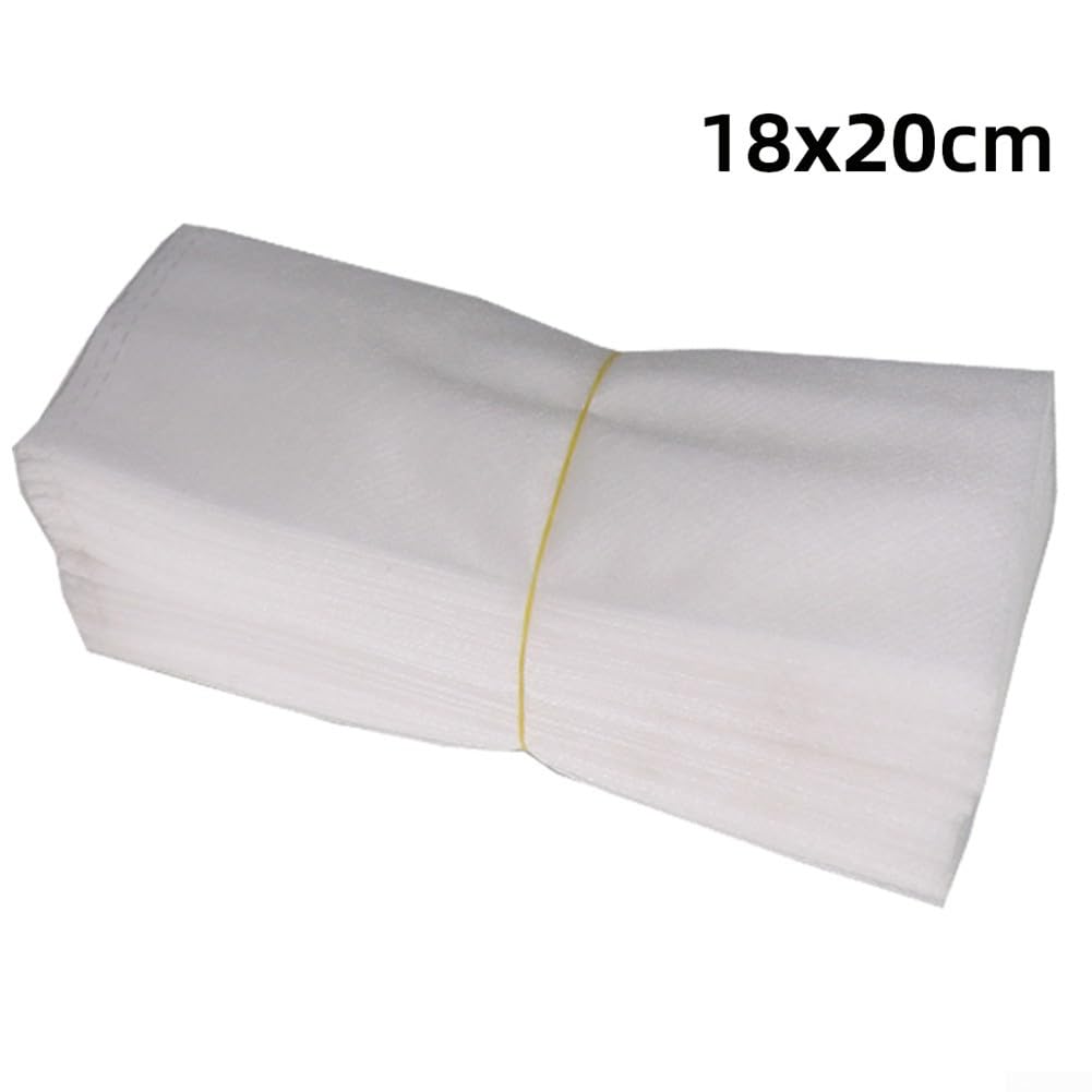100PCS Plant Grow Non-woven Bags, Plant Breeding Bags, Grow Bags Biodegradable Breed Nursery Bags for Flowers Vegetables - Image 2