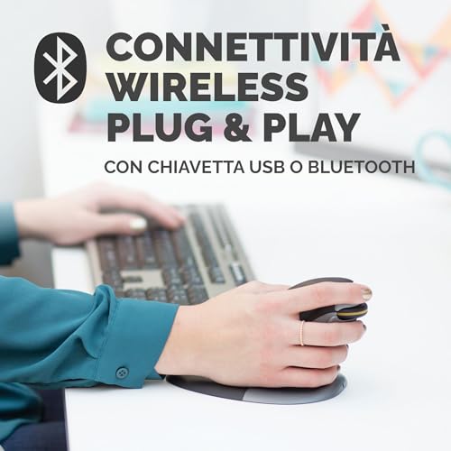 Fellowes Penguin Mouse Taglia L 9894501 Verticalmente Senza Fili - 5