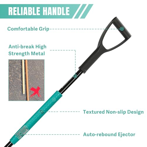 Breeze Touch BT-WEEDER-PJ 39 Inch Weed Pulling Tool, 3-Claw Detachable Weed Puller Tool thumb #2
