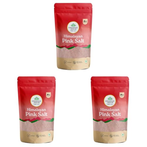 Image of A TATA Product - Organic India Pink Rock Salt, 1Kg Pouch (Pack of 3)