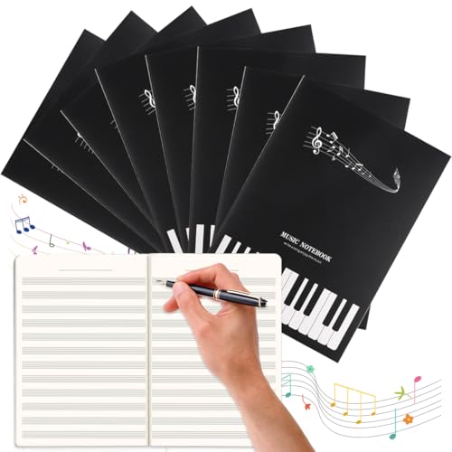 Quaderno Pentagrammato di Musica, Blank Sheet Music Notebook, 12 stave