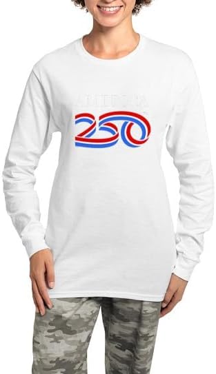 CafePress America250: White Vertical Logo Women's Long Sleeve DK PJ Set