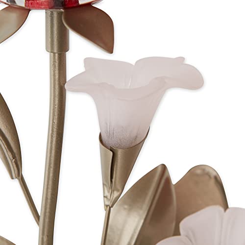 Accent Plus Candle Holder Christmas Decorations Indoor Home Decor Valentine’s Day Red Flowers Roses Wall Sconce Christmas Candle Holder Wedding Tealight Candle, 8 X 5 X 15.5 Inches #TOP3