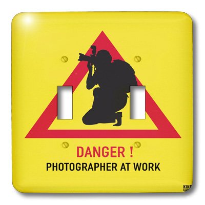 Interruptor de doble palanca 3dRose lsp_37726_2 Danger Photographer at Work 3