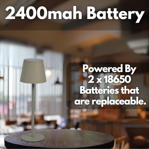 Lampe de table sans fil 3 modes de couleur avec batterie 5200 mAh