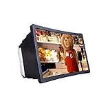 ★ [Excelente hecho] La carcasa de lupa de mano portátil de escritorio está hecha de material ABS de alta calidad, que es fuerte y resistente a la caída.Adopta un diseño totalmente cerrado para evitar el reflejo de la pantalla, bloquear la fuente de luz en todas las direcciones y mejorar el brillo de la pantalla.El diseño es ergonómico, en general bello y natural.
