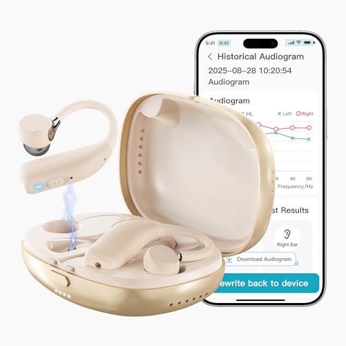 FLYSOUND Bluetooth Hearing Aids with Speech & Tinnitus Relief