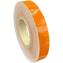 Oralite 1"" Inch Orange Reflective Tape V82 900+ Candelas Reflexite Orafol Prismatic Single Layer 1"" x 20, V82_1in-Orange-5326