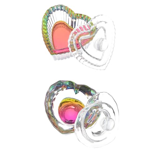 Sewroro 2pcs Copas de Cristal para Arte de Uñas con Tapa miniatura 1