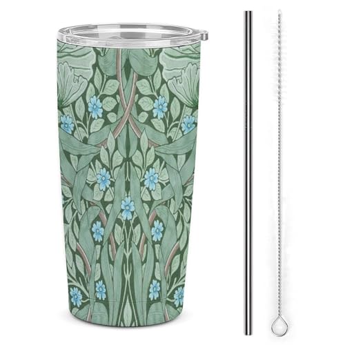 Ԃ̃Jbv William Morris ԕ Xg[&Xg[uVt }OJbv R[q[Jbv 600ml RrjJbv ^u[ XeX ۗ ۉ ԗp Wt ^  e  LN^[ lC v[g