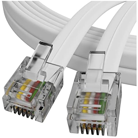ConnectingU® 10m ADSL Modem Cable with Gold Pins Cover