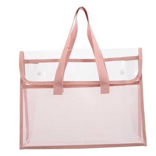 Clear Tote Bag for Women Large Capacity Beach Gym Storage Bag Transparent Handbag for Swimming Shopping and Travel Convenient Multi Use Design