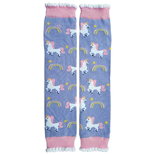 Hugglugs Girls Magical Unicorn Legwarmers,Pink,Regular - fits 6 months to 8 years