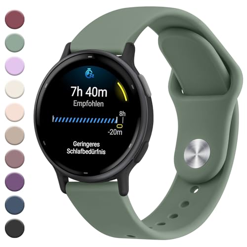 Oumida Correa para Garmin Forerunner 55/245, Vívoactive 5, Venu/Venu Sq/Sq 2 - Pulsera de Silicona Deportiva Ajustable para Reloj, Compatible con Varios Modelos - para Hombre y Mujer
