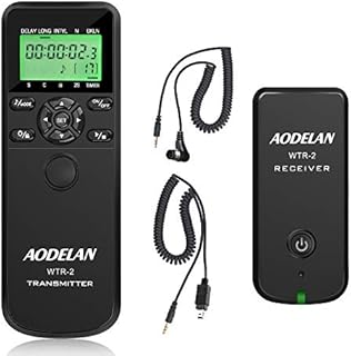 AODELAN Timer Remote Control Shutter Release Wireless Trigger Kit for Nikon D3300 D3200 D750 D610 D7200 D5000 D3100 D500 D700 D810 D850 Z7 Z6 Coolpix P1000