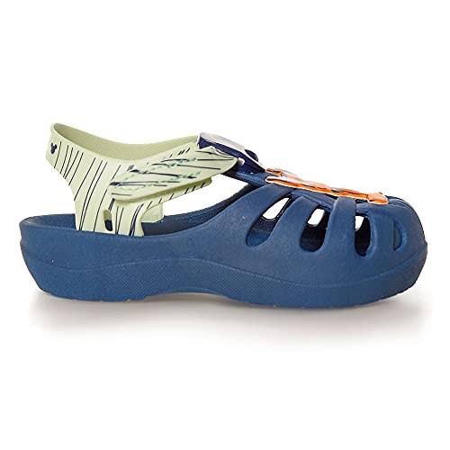 Sandália Disney Magic Aranha, Grendene Kids, Bebê Unissex, Azul/Verde/Laranja, 23/24