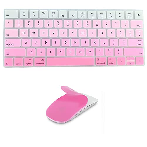 Recopilación y reviews de Protectores teclado mac los mejores 10. 34 Fundas protectoras suaves de silicona para Apple Magic Keyboard (MLA22LL/A) con diseño de Estados Unidos y mouse mágico MAC
