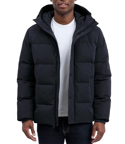 Image of Michael Kors Men's Heavyweight Mens Puffer Jacket With Hood, Water Resistant