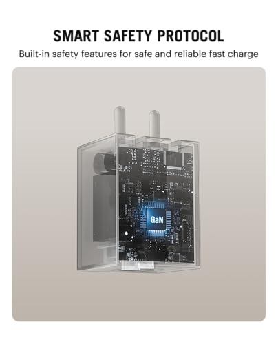 Image of DailyObjects POP 33W Wall Charger Adapter with Foldable Pins|USB-C Dual Port Power Output|Fast Charging|GaN5 Tech|Support iphone 12 13 14 15 16 pro Max, Android,ipad,samsung,oneplus|Lightweight- White