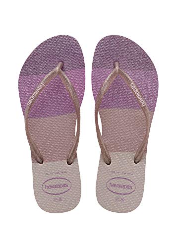 Chinelo Slim Palette Glow, Havaianas, Meninas, Candy Pink, 31/32