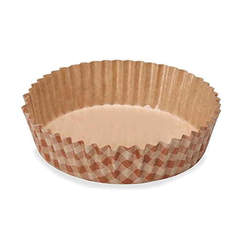 Welcome Home Brands Check Ruffled Baking Cup 3.9 inch diameter x 1.2 inch high - Pack of 300