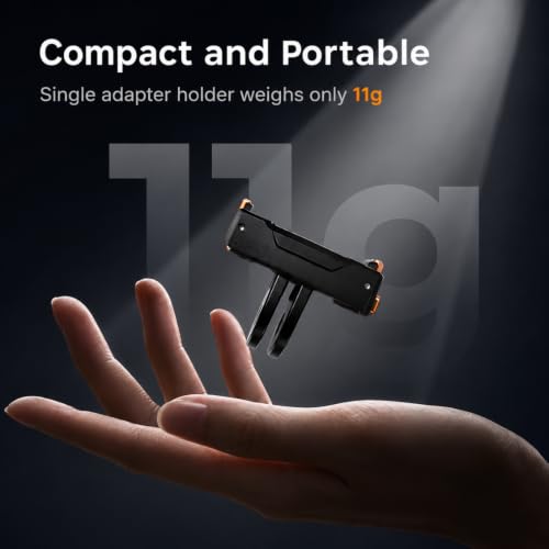 Image of Yantralay 4 in1 Magnetic Adapter Mount Compatible with D JI Os mo Action 6 & Os mo Nano | Dual-Claw Quick Release Mount with 2 Thumb Screws, J Hook & Tripod Adapter | OS MO Action 6 Accessories