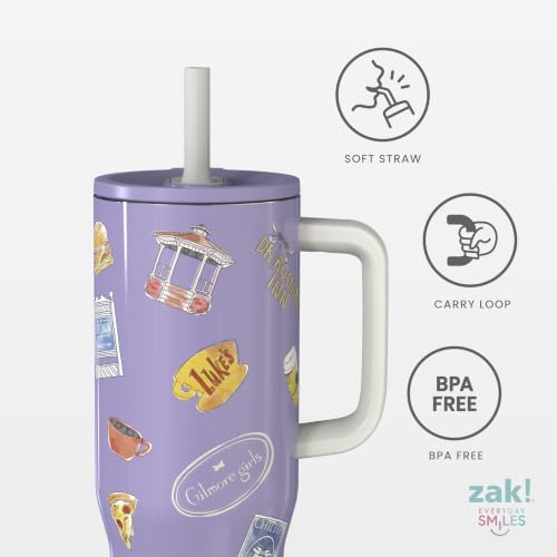 Image of Zak Designs Gilmore Girls 30 oz Spill-Proof Insulated Travel Tumbler