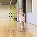 Goplus 4FT Portable Ballet Barre, 46’’ Freestanding Adjustable Double Ballet Bar for Stretch, Ballet, Dance, Home Gym School Balance Training Barre for Adults Youth Toddler Kids (Pink)