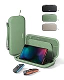 Belkin Carrying Case for Nintendo Switch 2, Travel Bag w/ AirTag Holder & Game Card Storage Pocket Portable Lightweight Protective Carrying Case w/Hard Shell, Gaming Essentials - Sage